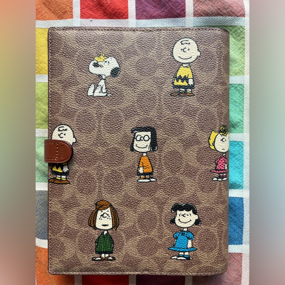๐ถ๐๐ถ COACH X PEANUTS NOTEBOOK IN SIGNATURE CANVAS ๐ถ๐๐ถ NWT ๐ถ๐๐ถ - Picture 6 of 15